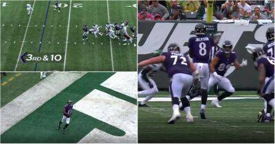 Lamar Jackson: Baltimore Ravens QB dazzles with stunning touchdown throw v Jets
