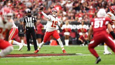 Patrick Mahomes - Tom Brady - Aaron Rodgers - Kyler Murray - Dallas Cowboys - Mike Evans - NFL round-up: Mahomes throws for five touchdowns as Chiefs down Cardinals - rte.ie - Usa - San Francisco -  Chicago - state Arizona - county Brown - county Cleveland - state Minnesota -  Atlanta -  Kansas City -  New Orleans -  Indianapolis -  Houston - county Baker - county Bay