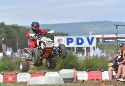 Quad bike racer Seth Terrell wins silver at Pont-De-Vaux in France after mad dash to secure replacement passport