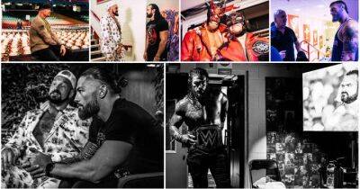 Roman Reigns, Undertaker, Tyson Fury, Edge: WWE Clash at the Castle BTS images