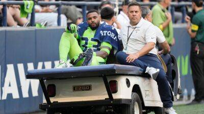 Seattle Seahawks safety Jamal Adams carted off with left knee injury