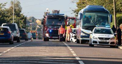 LIVE: Emergency services scrambled after car collides with coach - latest updates