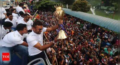 Sri Lanka take out victory parade on open-top bus after Asia Cup 2022 triumph