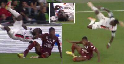 Worst tackle of 2022? Absolute carnage in Ligue 2 as Metz go down to eight men - givemesport.com