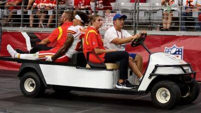 Kansas City Chiefs coach Andy Reid blames injuries to Trent McDuffie, Harrison Butker on Arizona Cardinals' field