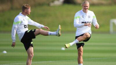Erling Haaland trains for Man City clash with former club Borussia Dortmund - in pictures