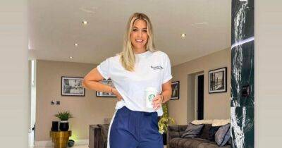 Gorka Marquez cheekily shares how he 'likes his coffee in a morning' as Gemma Atkinson poses with Starbucks