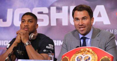 Anthony Joshua - Eddie Hearn - Eddie Hearn reveals how Anthony Joshua really reacted to Tyson Fury fight offer - manchestereveningnews.co.uk