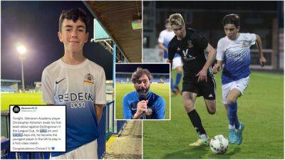 Christopher Atherton: Glenavon schoolboy becomes UK's youngest ever player