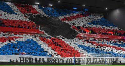queen Elizabeth - Charles Iii III (Iii) - Rangers fans unveil spectacular tifo in tribute to the Queen and belt out national anthem despite UEFA ban - dailyrecord.co.uk - Britain - Scotland - county King