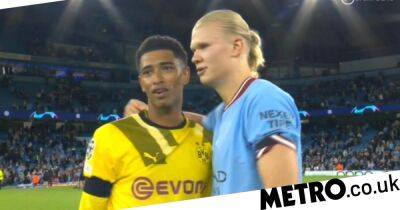 Thomas Tuchel - Jude Bellingham - Jude Bellingham’s reaction to Erling Haaland perfectly sums up Manchester City striker’s goal vs Borussia Dortmund - metro.co.uk - Manchester