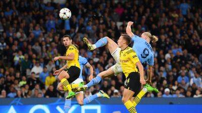 Erling Haaland's ridiculous goal leads Manchester City over Dortmund in UEFA Champions League match