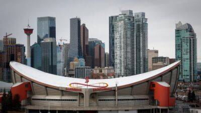 Reports show concrete on Saddledome roof is crumbling - cbc.ca