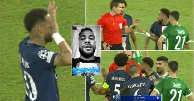 Neymar: PSG star calls out referee after being booked for celebration v Maccabi Haifa