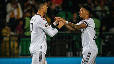 Cristiano Ronaldo and Jadon Sancho score as Manchester United cruise to Europa League win at Sheriff Tiraspol