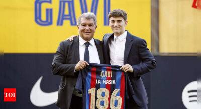 Joan Laporta - Luis Enrique - Laporta hails 'historic day' as Gavi renews Barcelona deal - timesofindia.indiatimes.com - Spain