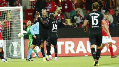 David Moyes - Craig Dawson - Alphonse Areola - Gianluca Scamacca - West Ham's Gianluca Scamacca produces moment of magic in victory over Silkeborg - thenationalnews.com - Denmark - Italy - Romania