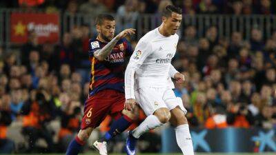 ‘Doesn’t let you breathe’ - Former Barcelona defender Dani Alves describes Cristiano Ronaldo as his toughest opponent