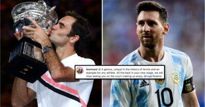 Lionel Messi pays tribute to Roger Federer with classy post