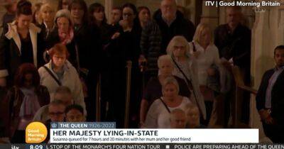 ITV Good Morning Britain shows moment Susanna Reid accompanies mum to see Queen lie in state