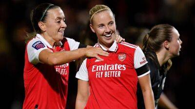 Mead fires brace as Arsenal cruise past Brighton
