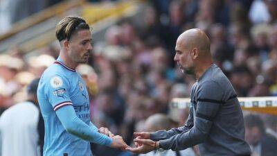 Jack Grealish - Pep Guardiola - Nathan Collins - Guardiola happy with goalscorer Grealish - channelnewsasia.com - Manchester
