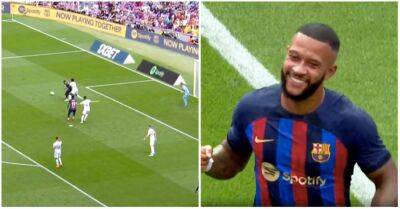 Barcelona 3-0 Elche: Memphis Depay used trademark move to score great goal