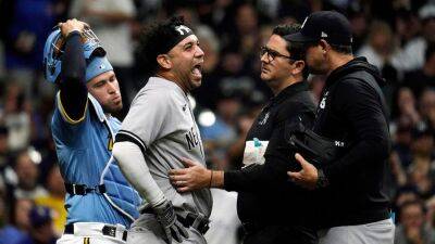 Anthony Rizzo - Aaron Boone - Luis Severino - Yankees' Marwin Gonzalez leaves game after freak injury to head - foxnews.com -  Boston - New York -  New York - county King - Chad - county Green -  Milwaukee