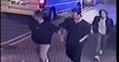 CCTV image released of three men police want to speak to after serious sex attack in town centre