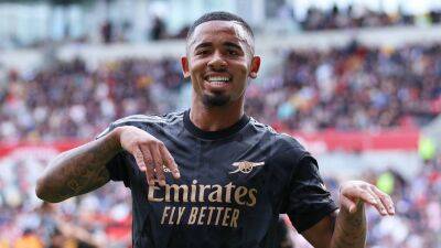 Gabriel Jesus - Ivan Toney - William Saliba - Fabio Vieira - Ethan Nwaneri - Brentford v Arsenal player ratings: Janelt 4, Toney 6; Vieira 8, Jesus 9 - thenationalnews.com - Manchester - Portugal - Brazil