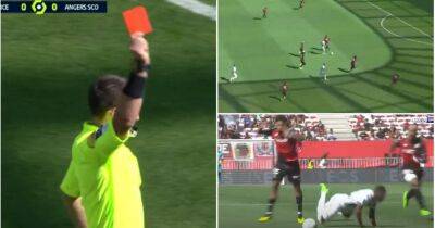 Fastest red card ever? Jean-Clair Todibo sent off after 9 seconds in Nice v Angers - givemesport.com