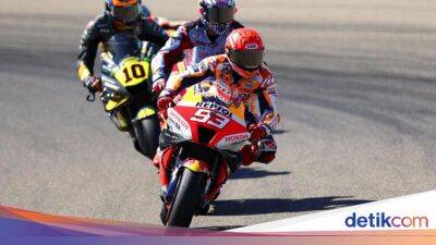 Detik-detik Kecelakaan Marquez, Quartararo, dan Nakagami di MotoGP Aragon
