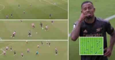 Arsenal: Footage of build-up to Gabriel Jesus' goal highlights Arteta's influence