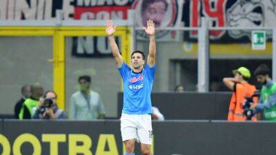 Theo Hernandez - Giovanni Simeone - Olivier Giroud - Mario Rui - Simeone header earns Napoli 2-1 win at AC Milan - channelnewsasia.com
