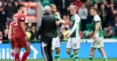 Ryan Porteous - Jim Goodwin - Martin Boyle - Josh Campbell - Easter Road - Jim Goodwin showed Aberdeen 'inexperience' with Ryan Porteous blast as Dons boss told he'll live to regret it - dailyrecord.co.uk