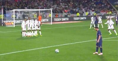 Lionel Messi: Camera angle for PSG free-kick v Lyon looked like FIFA game
