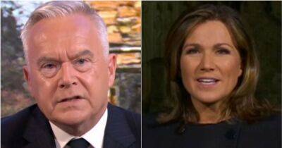 ITV GMB's Susanna Reid and BBC News' Huw Edwards make subtle comments as 'queue jumping' row continues