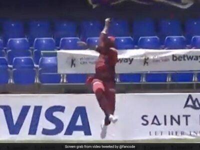 West Indies - Kieron Pollard - Tim Seifert - Jayden Seales - Watch: Kieron Pollard's Breathtaking Catch At Boundary Ropes In Caribbean Premier League - sports.ndtv.com