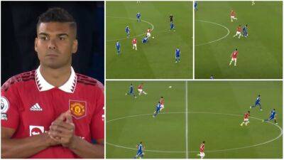 Anthony Elanga - Casemiro: Man Utd star's classy highlights v Leicester emerge - givemesport.com - Manchester - Brazil -  Leicester