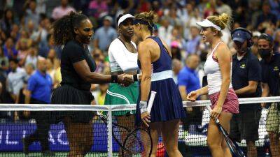 Venus and Serena Williams bow out to apologetic Czech pair in US Open 2022 women’s doubles first round