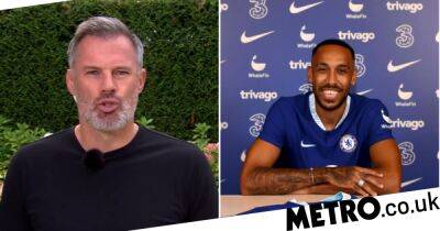 Jamie Carragher gives verdict on Chelsea’s decision to sign Barcelona striker and former Arsenal captain Pierre-Emerick Aubameyang