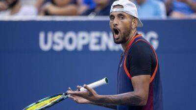 Nick Kyrgios fined $7,500 for spitting and swearing during US Open second round match against Benjamin Bonzi
