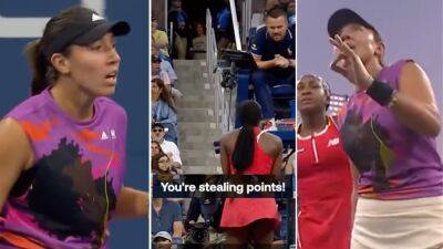 US Open: Furious Coco Gauff & Jessica Pegula accuse umpire of "stealing points"