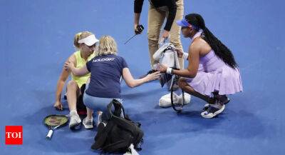 Osaka 'really scared' after Saville retires with knee injury - timesofindia.indiatimes.com - Brazil - Australia -  Tokyo