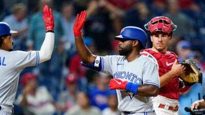 Chapman, Bradley Jr. dingers help Blue Jays outslug Phillies in offensive series opener