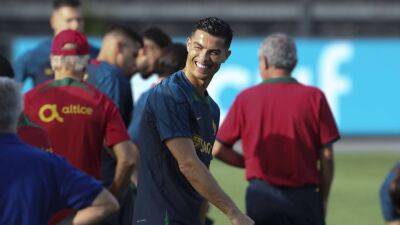 Cristiano Ronaldo looks relaxed as Portugal gear up for Uefa Nations League - in pictures