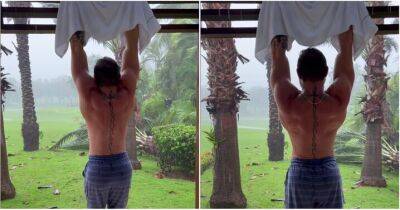 Conor McGregor: UFC legend's gruelling dead hang workout in ‘hurricane’ conditions
