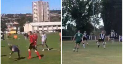Non-league footballer goes viral for insane highlight reel