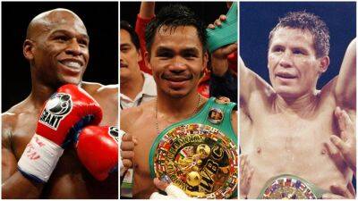 Floyd Mayweather - Manny Pacquiao - Mayweather, Pacquiao, Chavez, no Stevenson: 10 best super featherweights of all time ranked - givemesport.com - Brazil - Usa - Mexico - Los Angeles - state New Jersey -  Newark