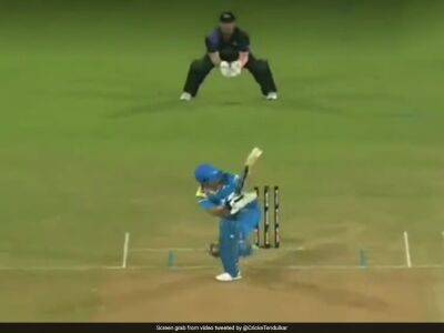 Sachin Tendulkar - Watch: Sachin Tendulkar's Lap Shot In Road Safety World Series 2022 Goes Viral - sports.ndtv.com - New Zealand - India - Sri Lanka